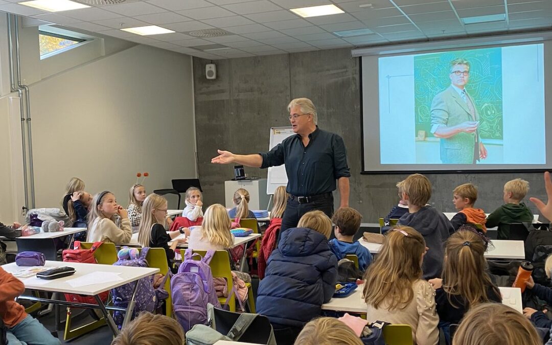 3. klassinger fra Svendstuen skole på besøk i Andeby